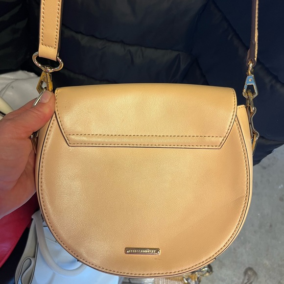 Rebecca Minkoff Beige Leather Saddle Crossbody - Picture 3 of 6